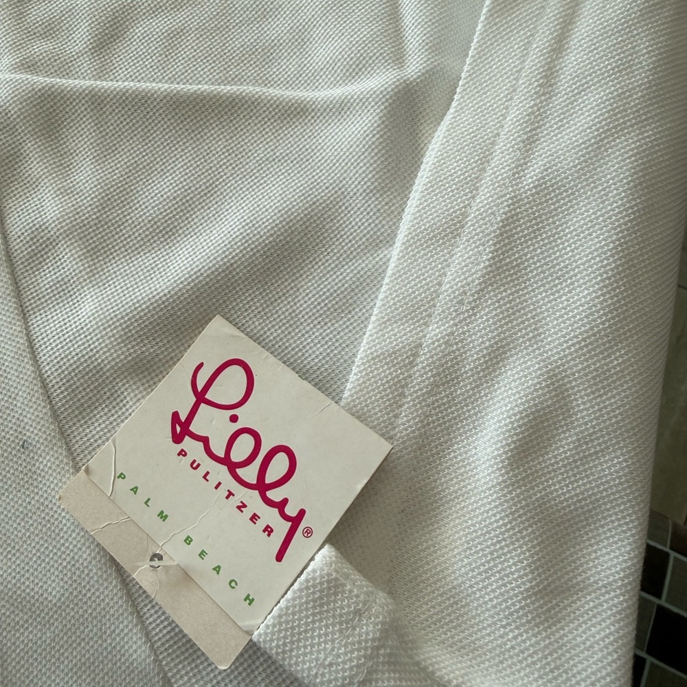 Lilly Pulitzer Men’s White Short Sleeve Polo Shirt XXL - Picture 2 of 6